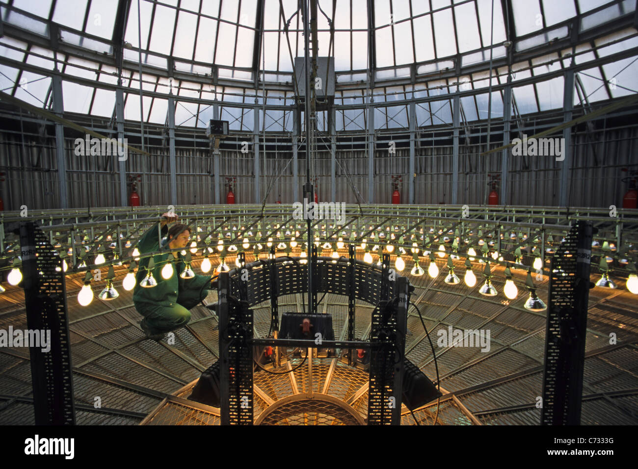 Illuminazione in Vetro del tetto della Assemblea nazionale francese del governo francese Palais Bourbon settimo Arrondissement Ile de France Par Foto Stock