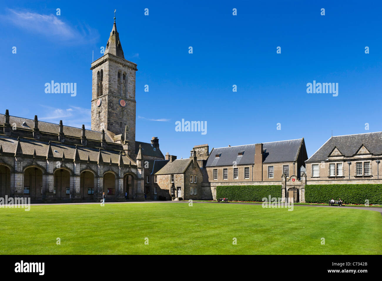St Salvator della Cappella in quad di San Salvator's College, Università di St Andrews, North Street, St Andrews Fife, Scozia Foto Stock