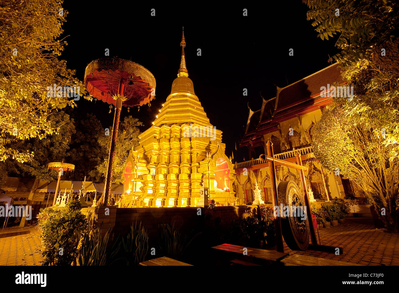Wat Phan Ohn, Chiang Mai, Thailandia Foto Stock