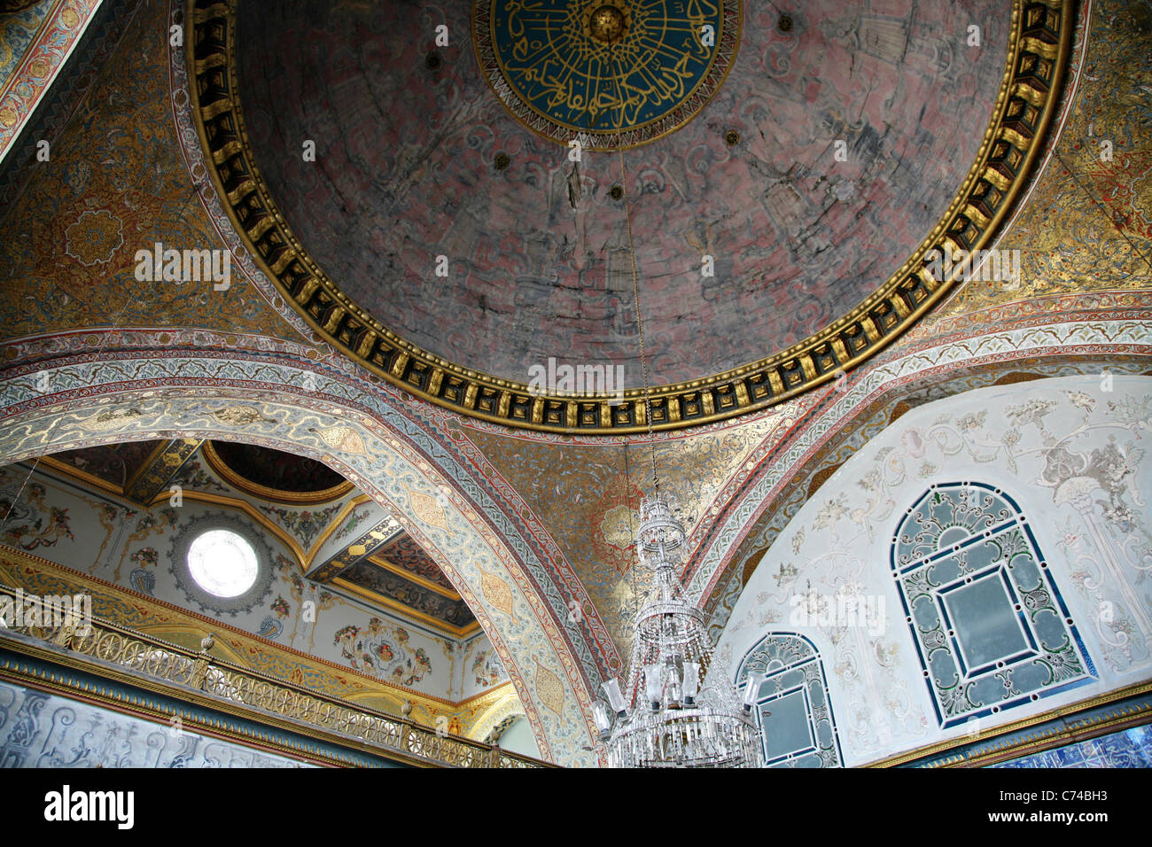 Soffitto a Palazzo Topkapi Foto Stock