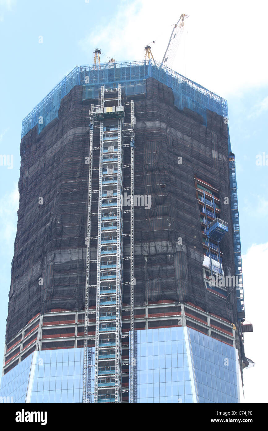 Freedom Tower in costruzione Foto Stock