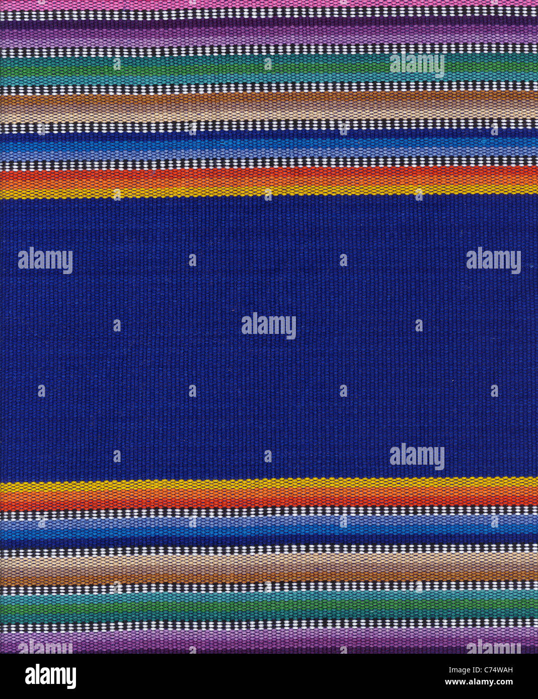 Guatemala pattern tessili con colori molto luminosi mostrato in dettaglio, per essere utilizzata come sfondo. Foto Stock