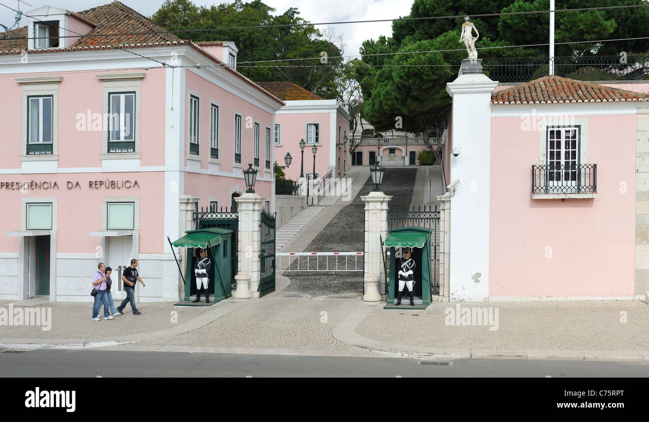 La residenza presidenziale e il museo Belem Lisbona Portogallo Foto Stock