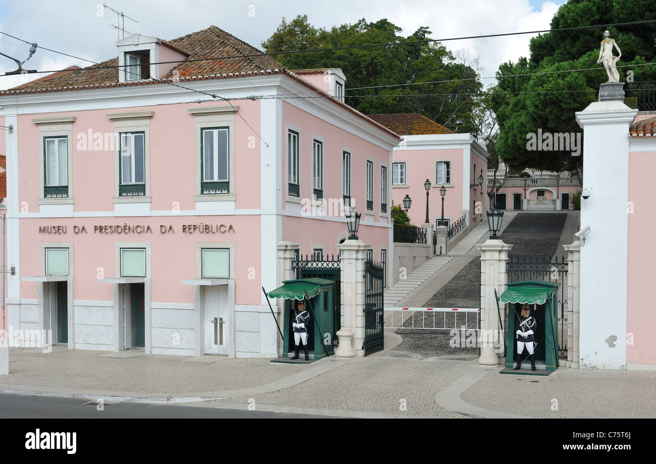 La residenza presidenziale e il museo Belem Lisbona Portogallo Foto Stock