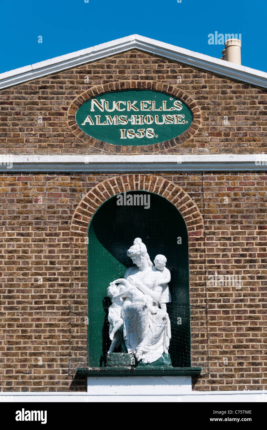 La Nuckell Almshouse a San Pietro, vicino a Broadstairs nel Kent, Inghilterra Foto Stock