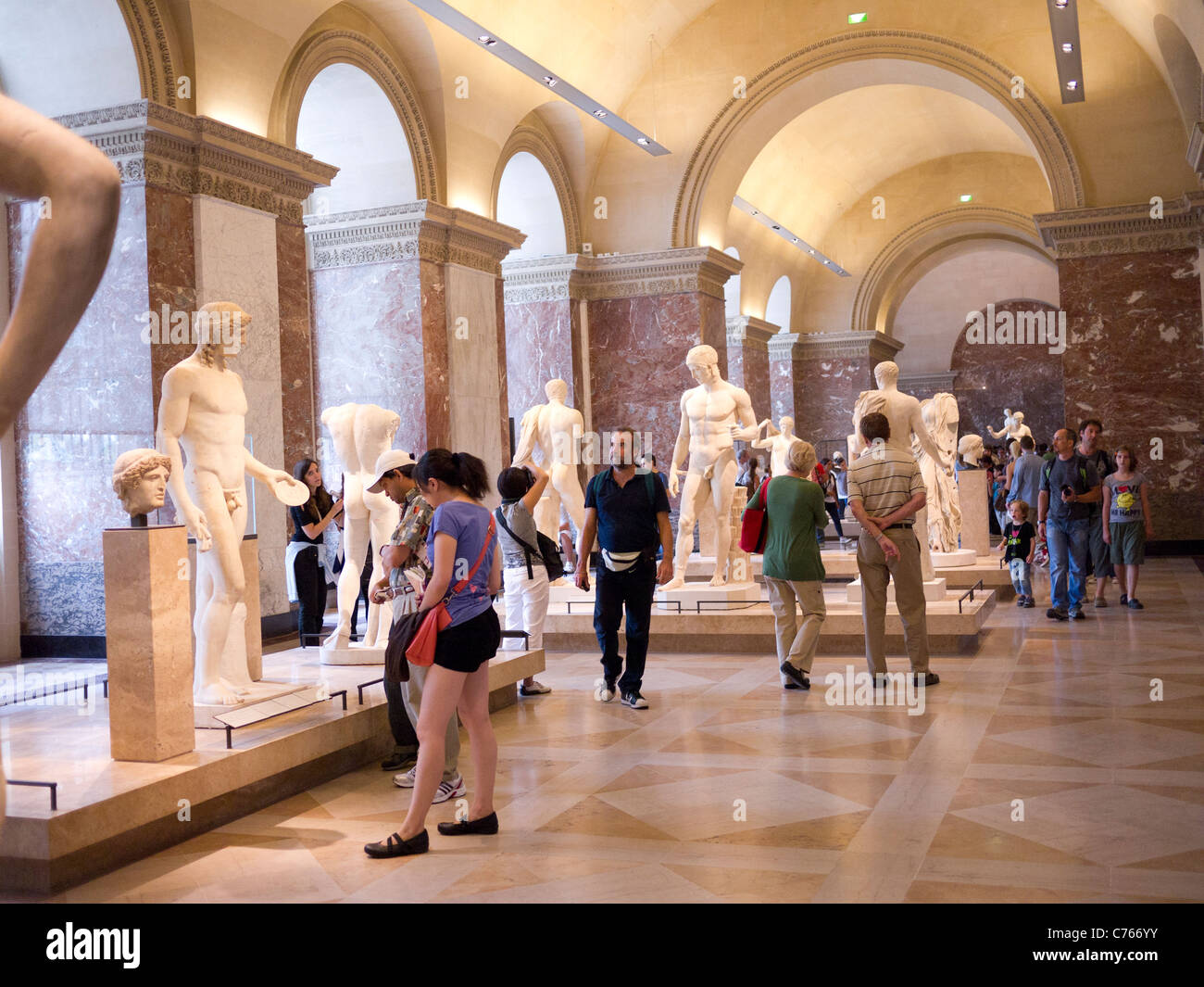 Il museo del Louvre, Parigi Francia Foto Stock