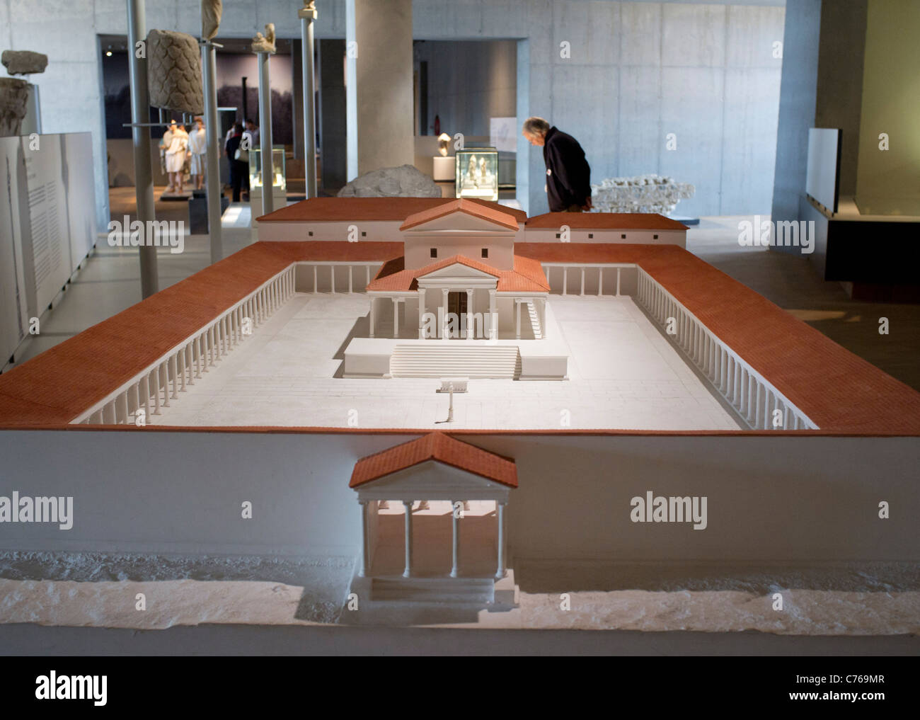 Presentano all'interno del nuovo Museo Gallo-Romano di Tongeren in Belgio Foto Stock