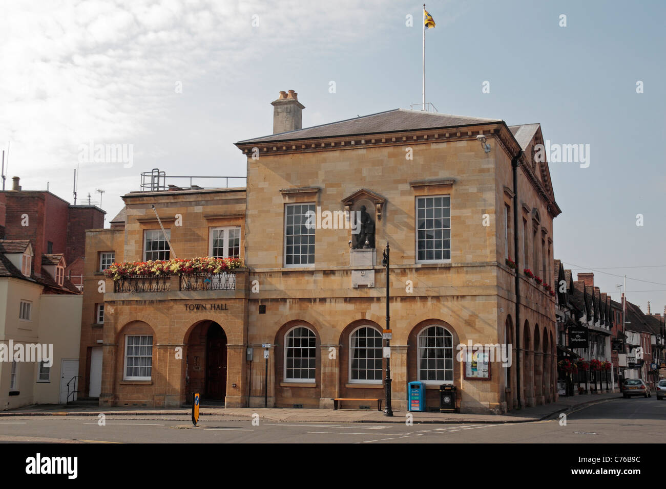 Stratford Upon Avon Municipio su Sheep Street in Stratford Upon Avon, Warwickshire, Regno Unito. Foto Stock