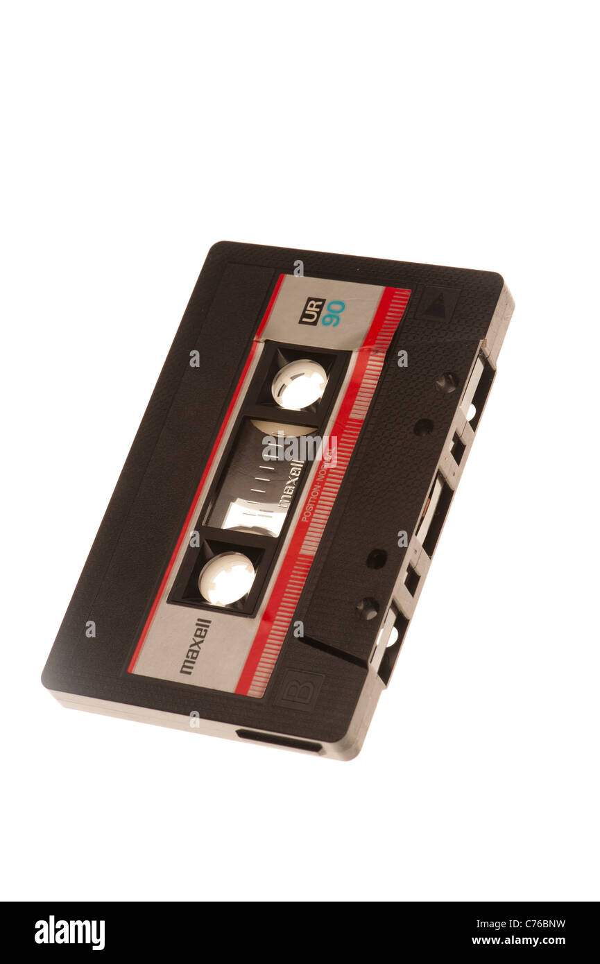 Vecchia C90 audio cassette Foto Stock