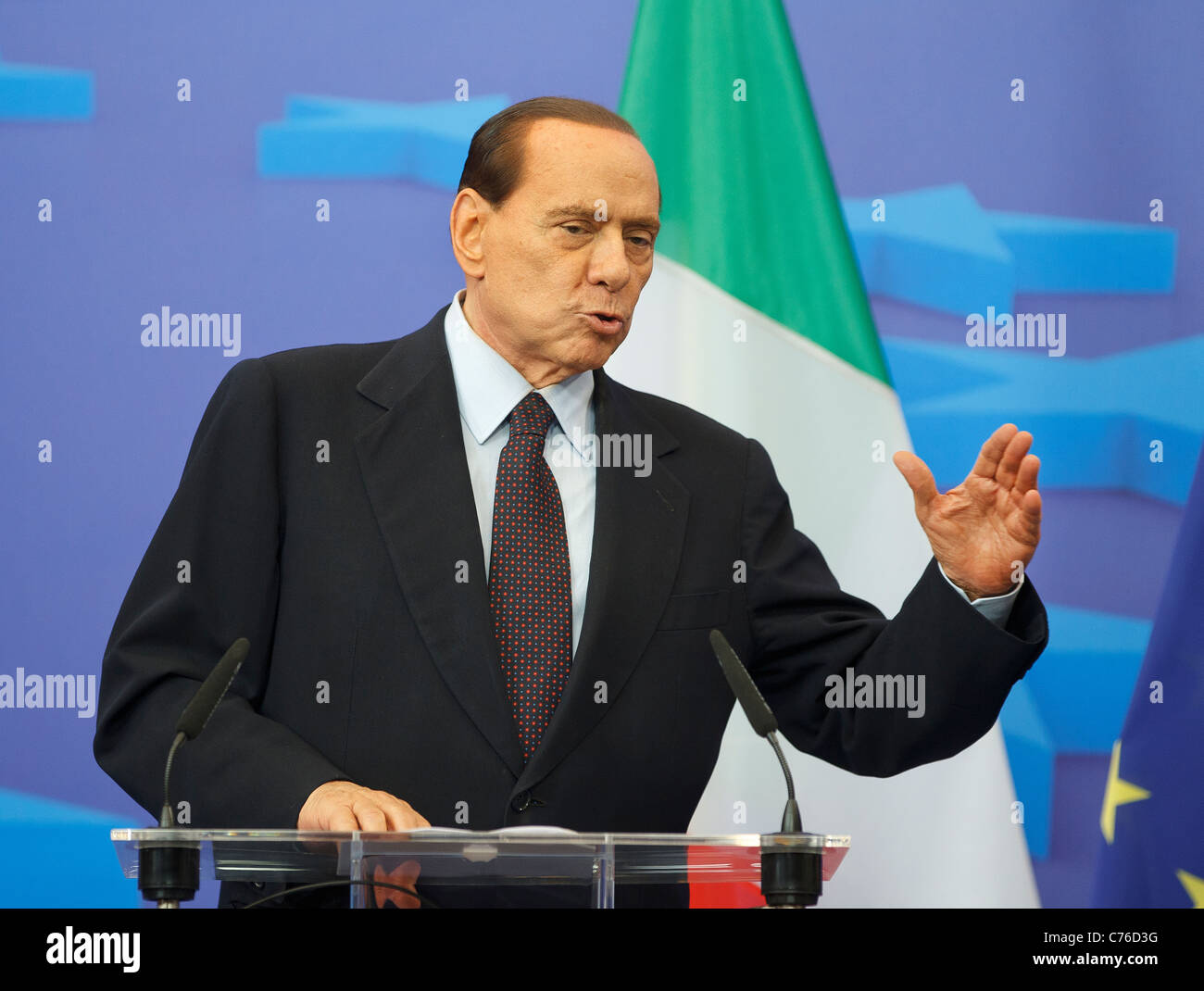 Silvio Berlusconi Foto Stock
