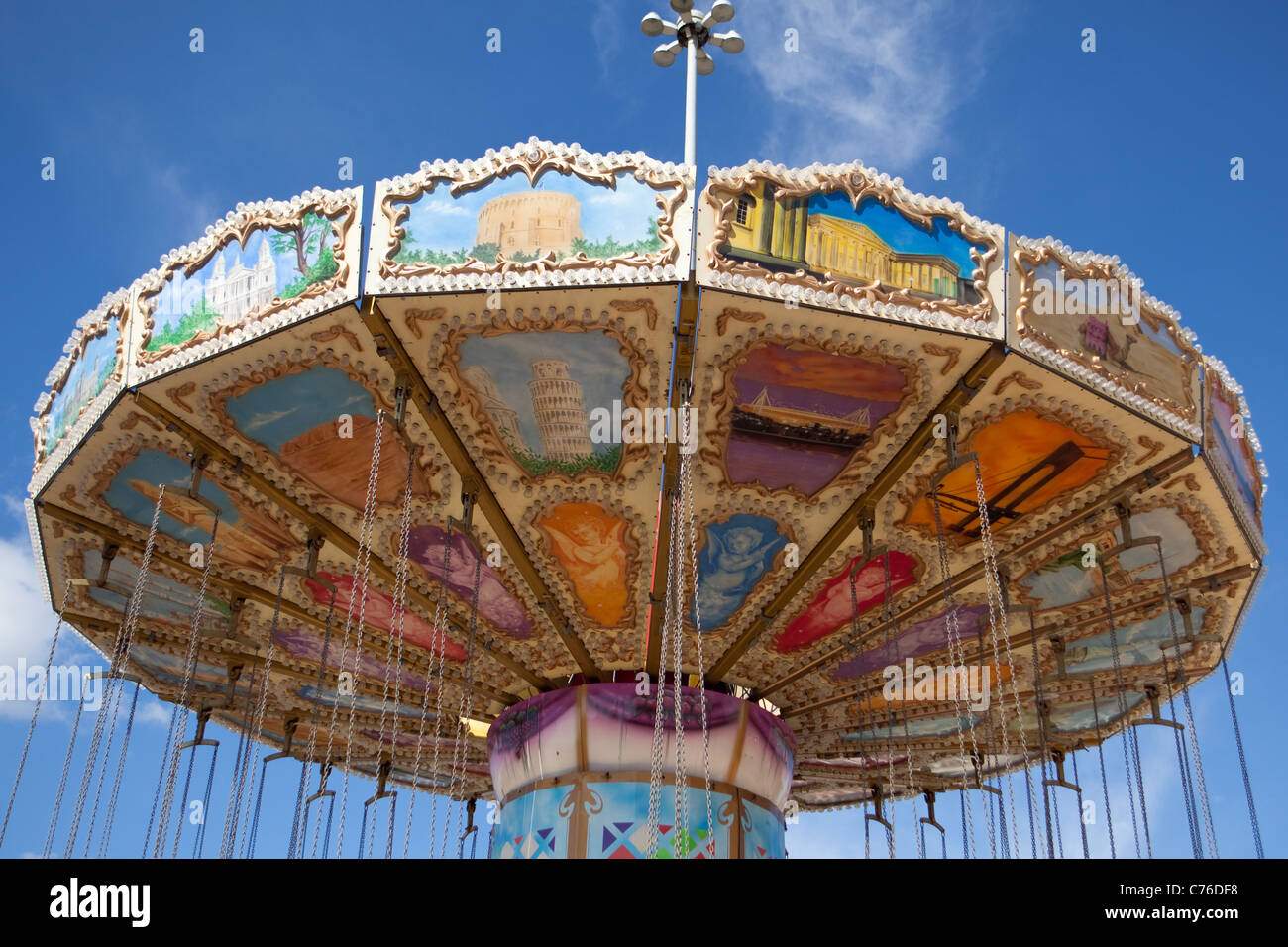 Fairground Ride. Fiera a Bournemouth Beach England Regno Unito. Foto Stock