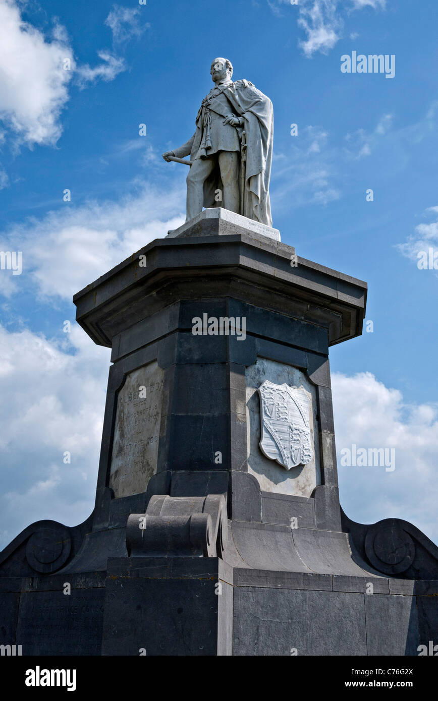Tenby , statua del Principe Alberto, Queen Victoria's consorte, Pembrokeshire, South Wales, Regno Unito. Foto Stock