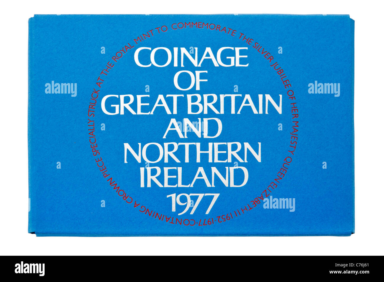 Royal Mint 1977 Monetazione di Gran Bretagna e Irlanda del Nord Foto Stock