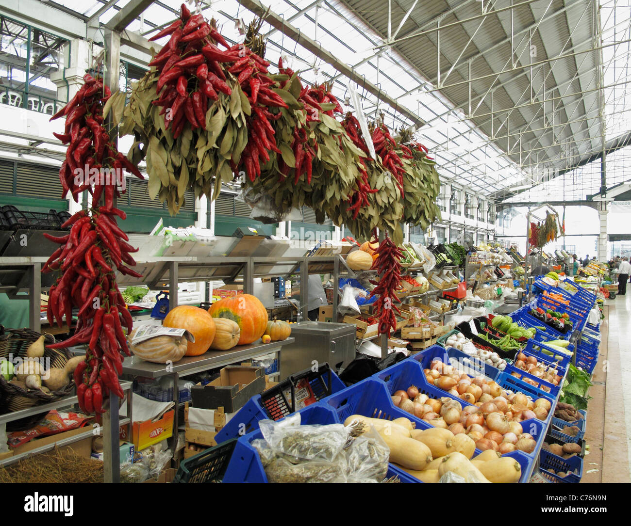 Ribeira mercato Lisbona Portogallo Foto Stock