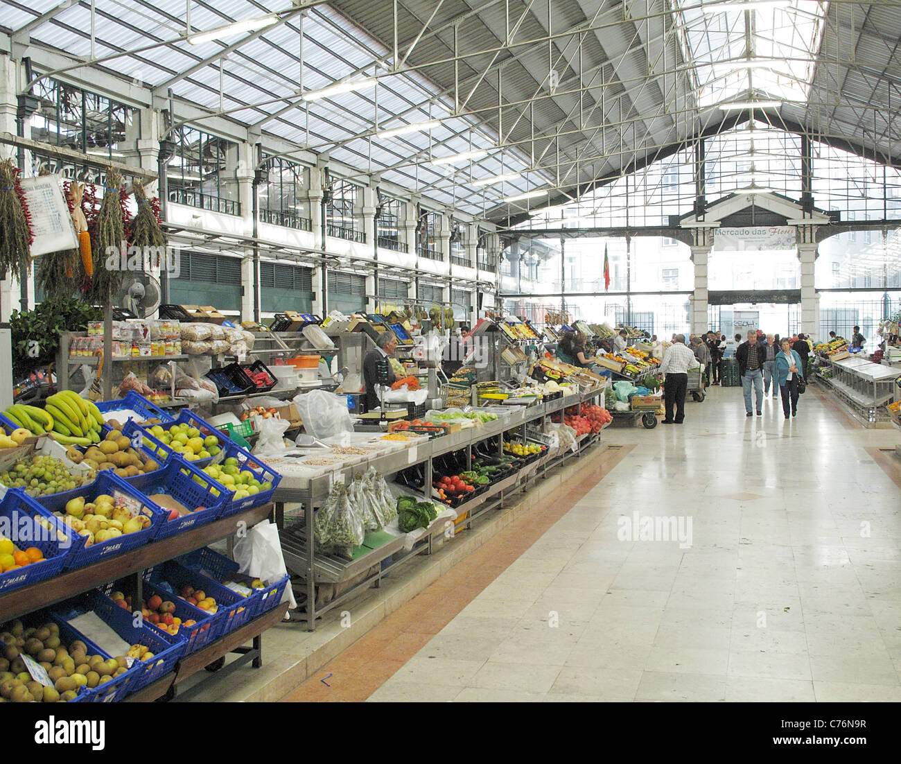 Ribeira mercato Lisbona Portogallo Foto Stock