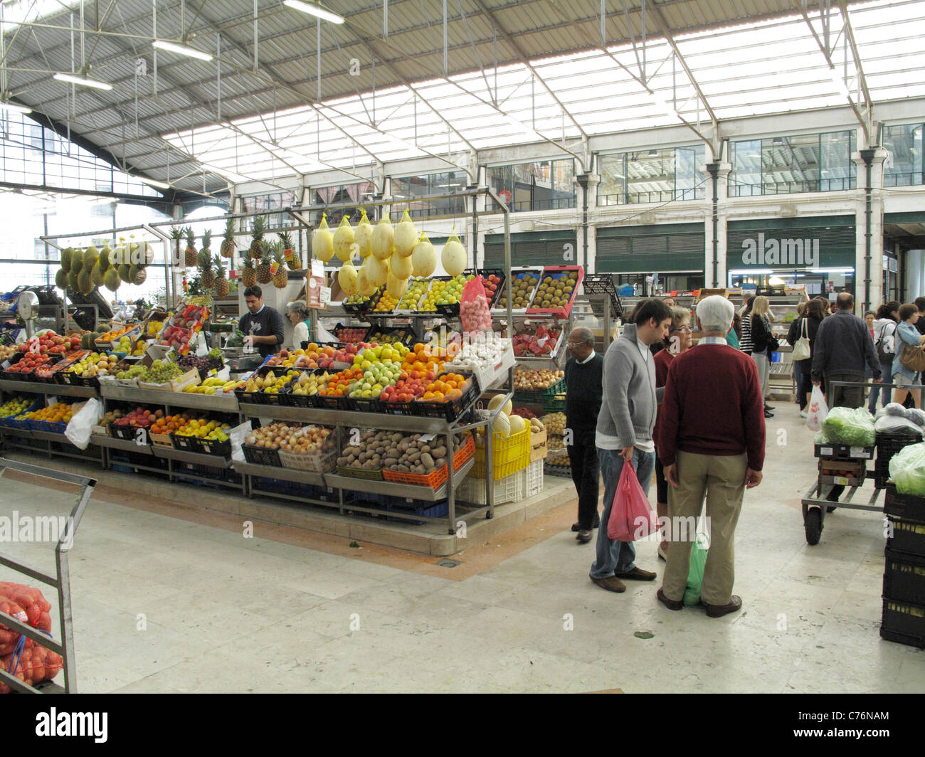 Ribeira mercato Lisbona Portogallo Foto Stock