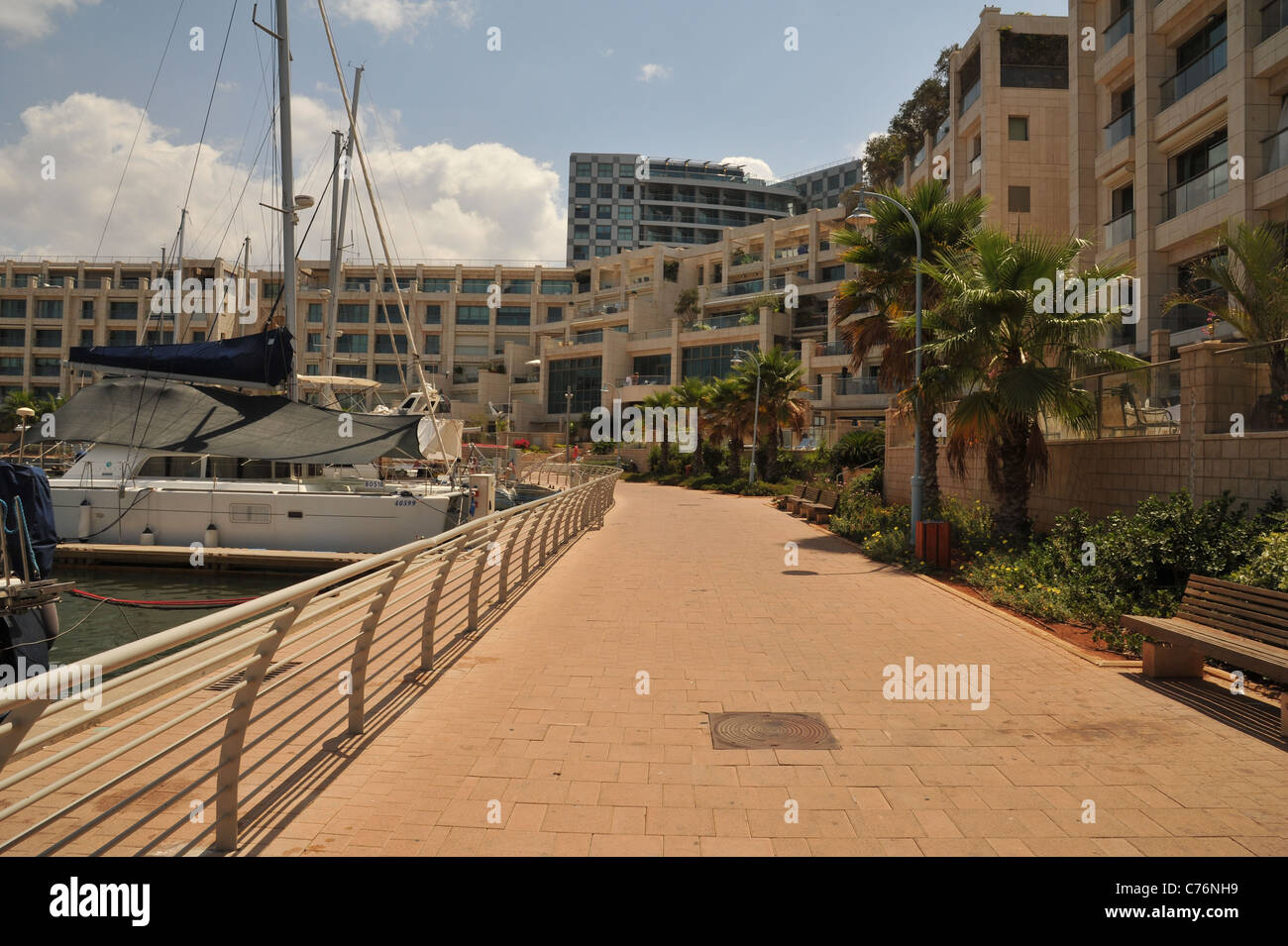 Costa Romantica con atmosfera rilassata, Herzliya, Israele Foto Stock