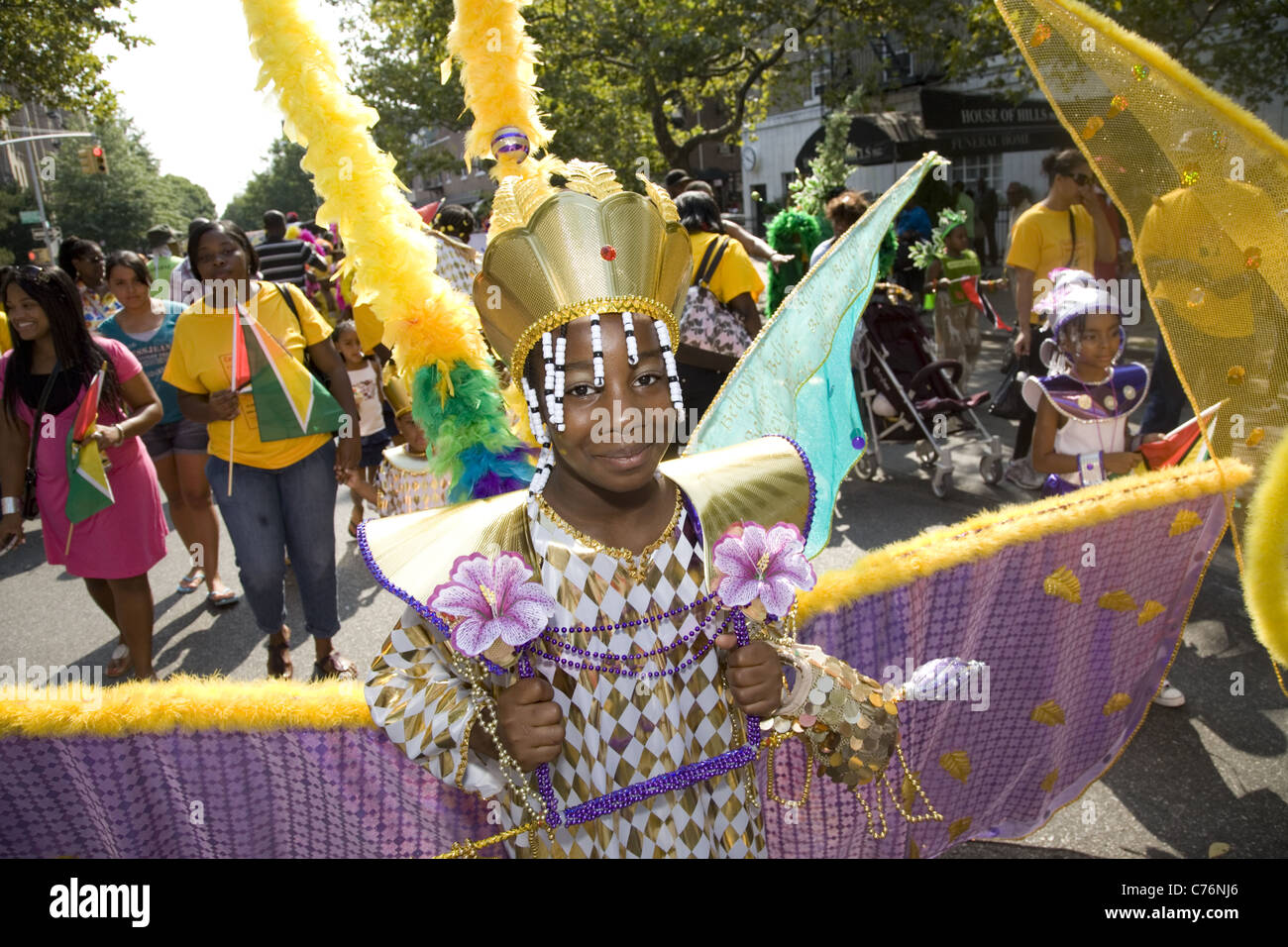 2011; West Indian/Caraibi Kiddies Parade, Crown Heights, Brooklyn, New York. Foto Stock