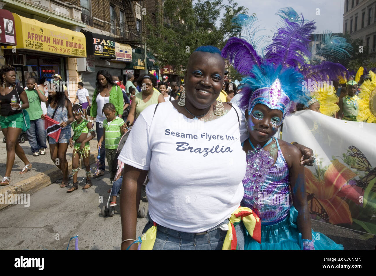 2011; West Indian/Caraibi Kiddies Parade, Crown Heights, Brooklyn, New York. Foto Stock