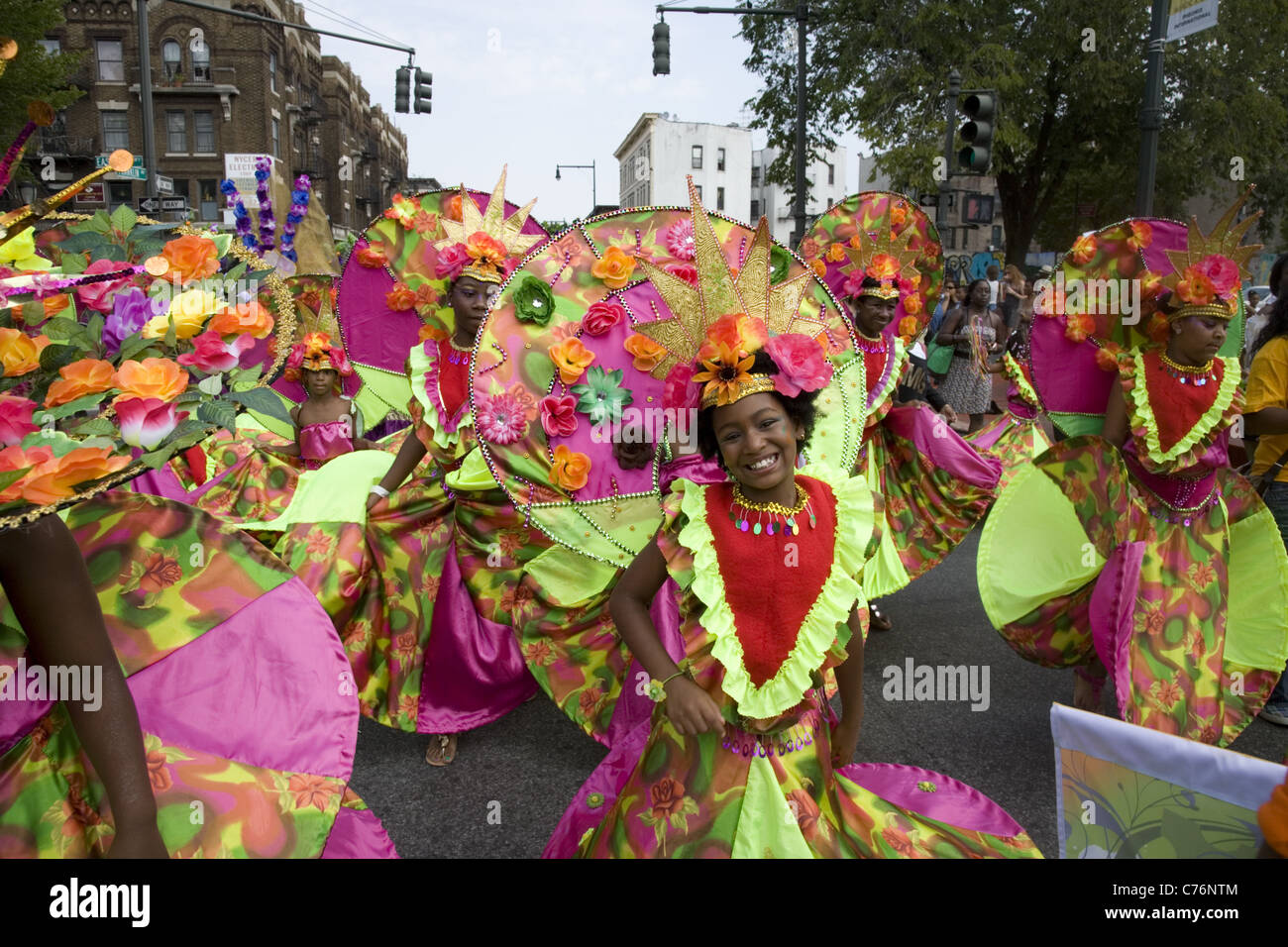 2011; West Indian/Caraibi Kiddies Parade, Crown Heights, Brooklyn, New York. Foto Stock