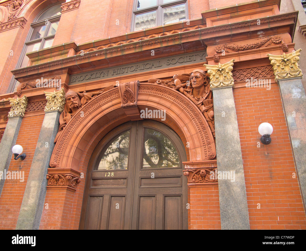 Brooklyn storico edificio della società Foto Stock