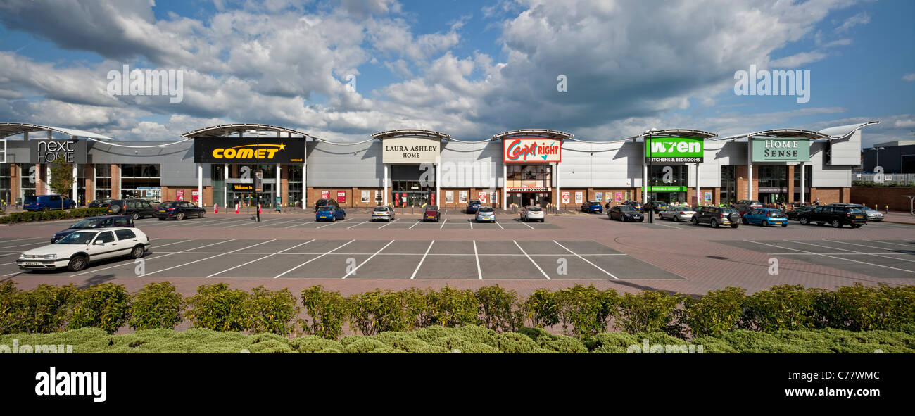 Poole Retail Park Foto Stock