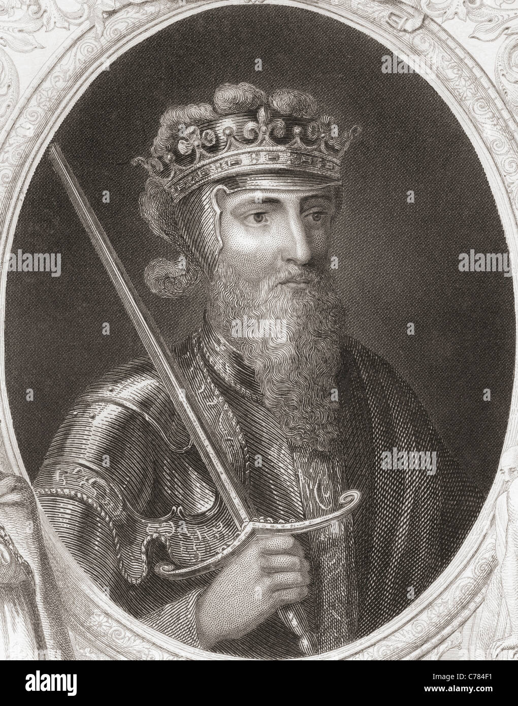 Edward III, 1312 - 1377. Re d'Inghilterra. Foto Stock