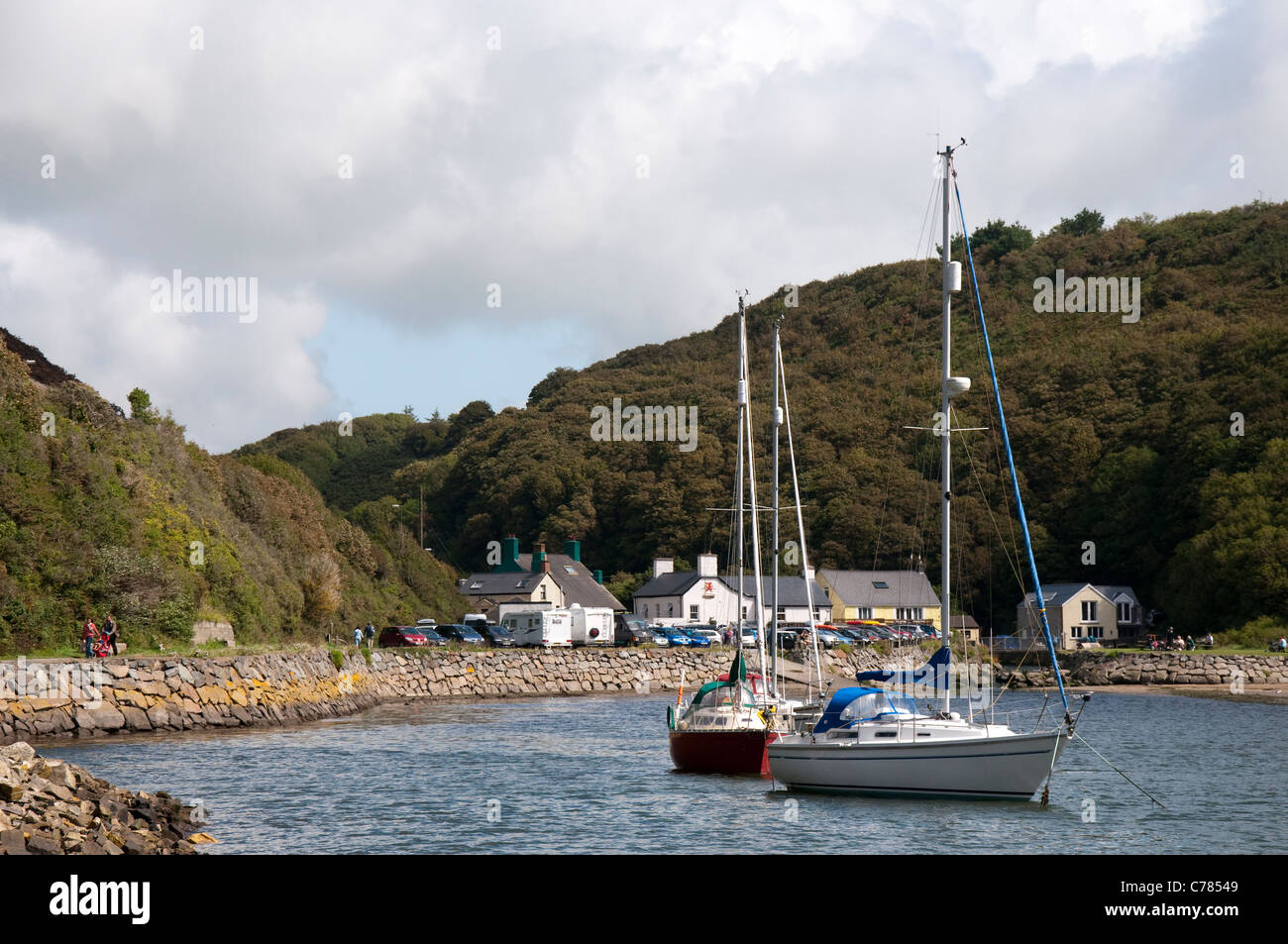 Solva in Pembrokeshire, Wales UK Foto Stock