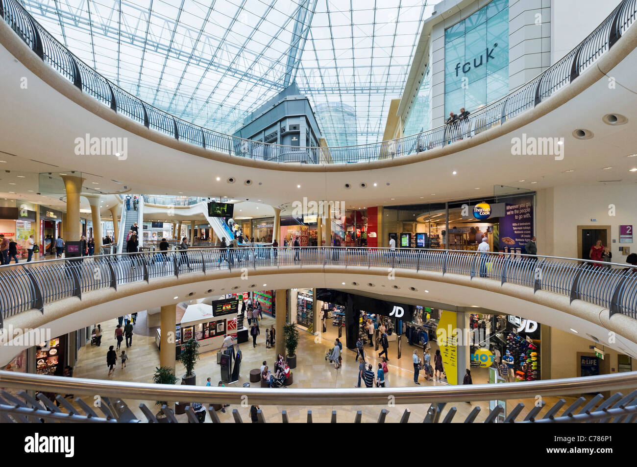 Il Bull Ring Shopping Centre, Birmingham, West Midlands, England, Regno Unito Foto Stock
