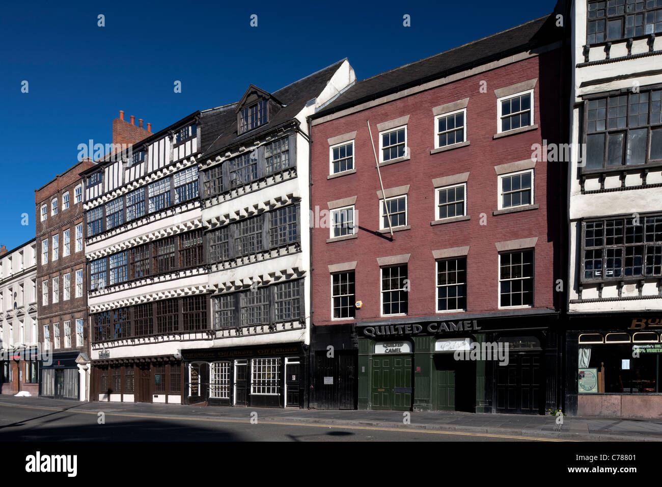 Bessie Surtees House e altre case di mercanti, Sandhill, Newcastle upon Tyne Foto Stock