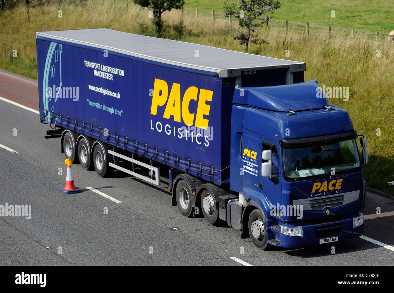 Ritmo Logistica autocarro Renault Premium Foto Stock