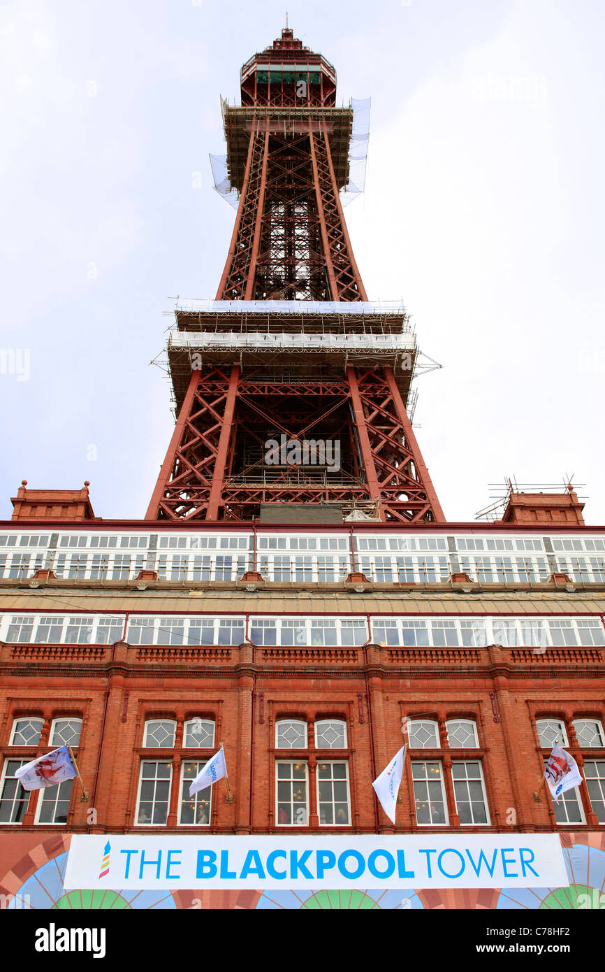 La torre di Blackpool Lancashire Foto Stock