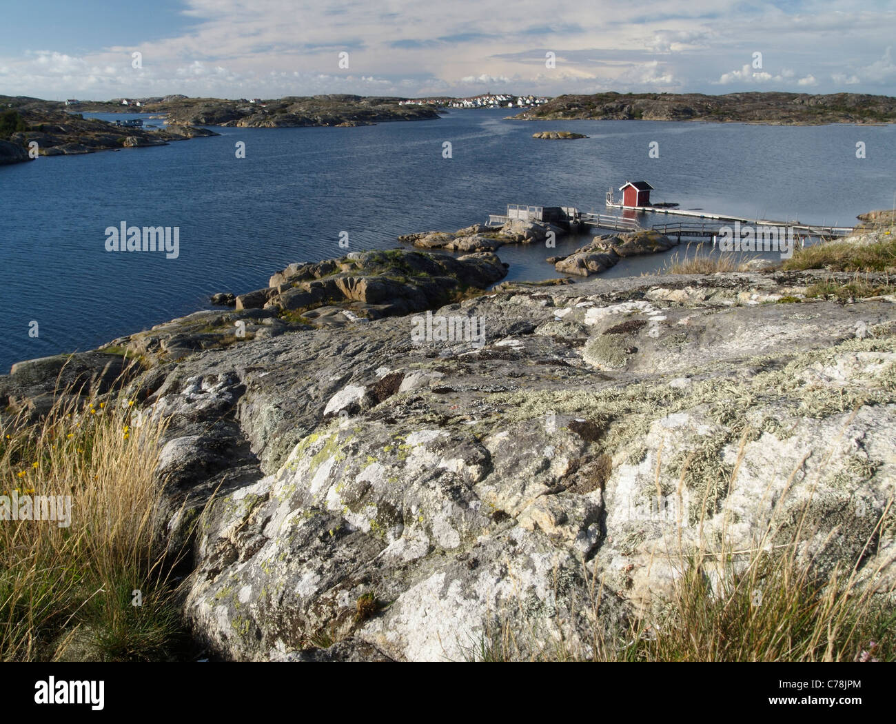 Rifugio Rossi, Lavön, vicino Stocken, Bohuslän, Svezia Foto Stock