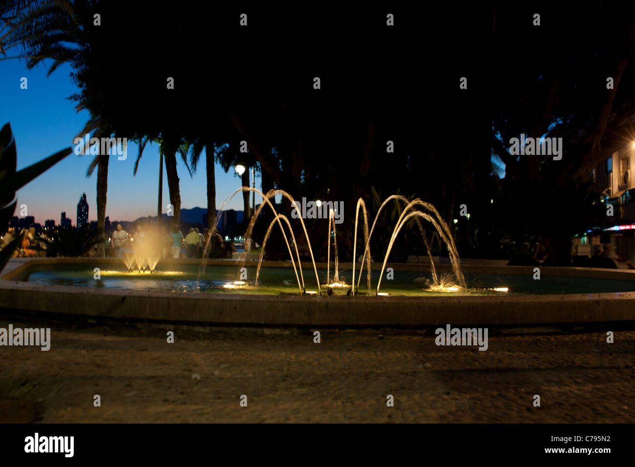 Carrer Sant Pere Benidorm Espanya Foto Stock
