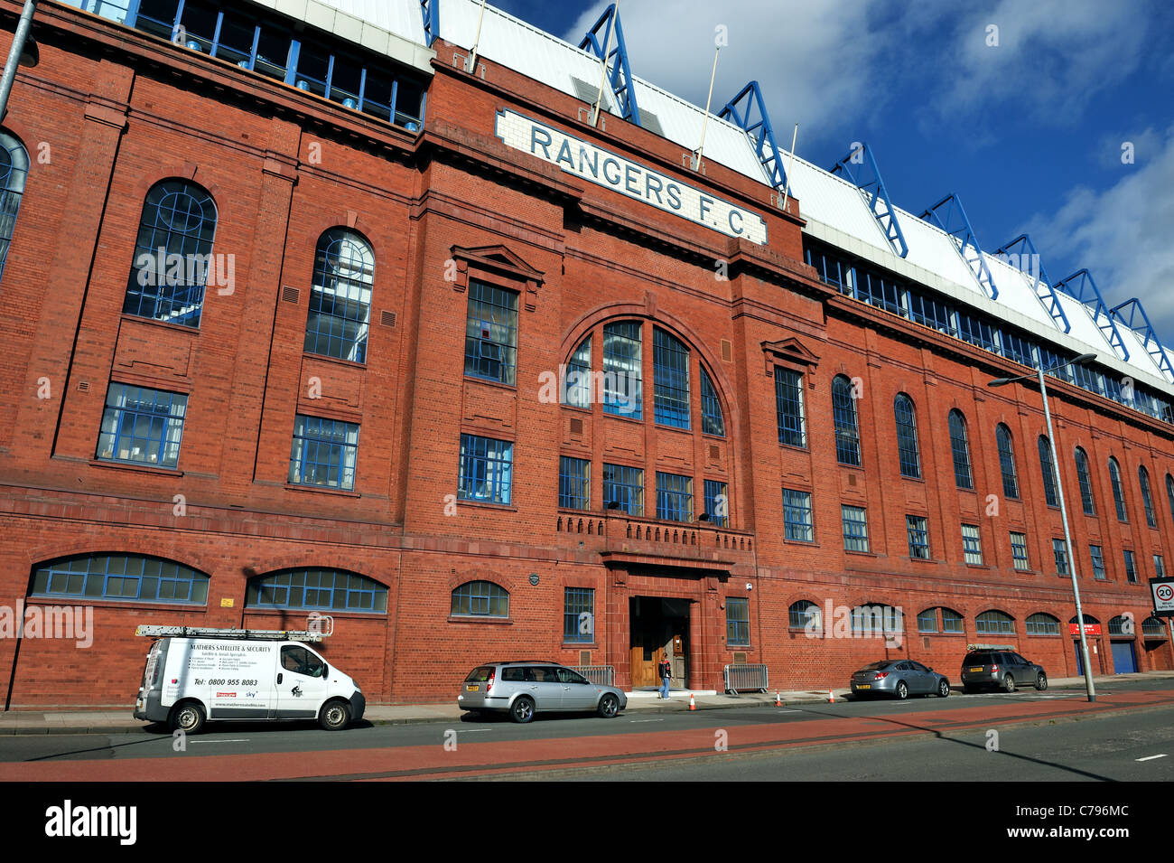 Ibrox Stadium, casa dei Rangers Football Club Foto Stock