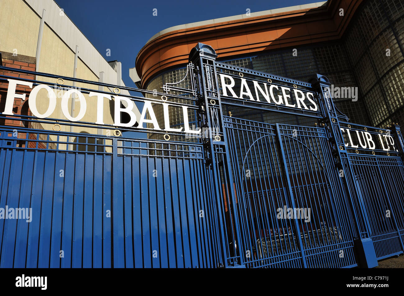 Ibrox Stadium, casa dei Rangers Football Club Foto Stock