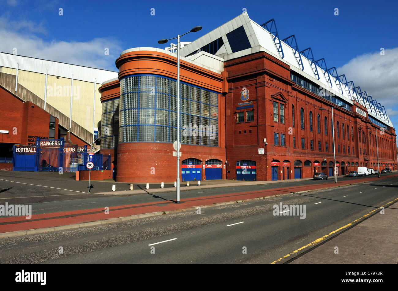 Ibrox Stadium, casa dei Rangers Football Club Foto Stock