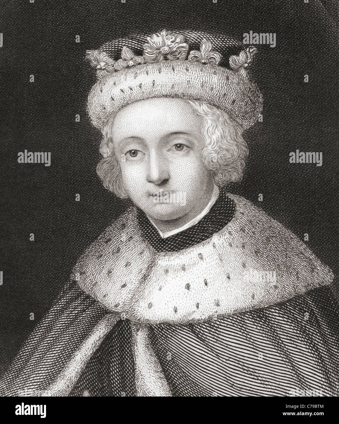 Edward V, 1470 - 1483. Re d'Inghilterra per due mesi. Foto Stock