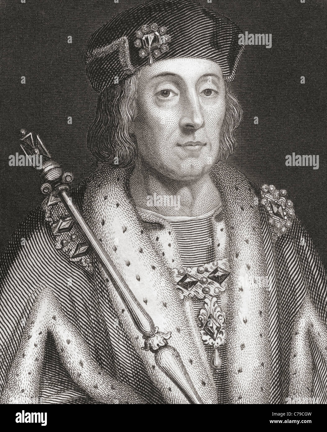 Enrico VII, 1457 - 1509. Re di Inghilterra e signore di Irlanda. Foto Stock