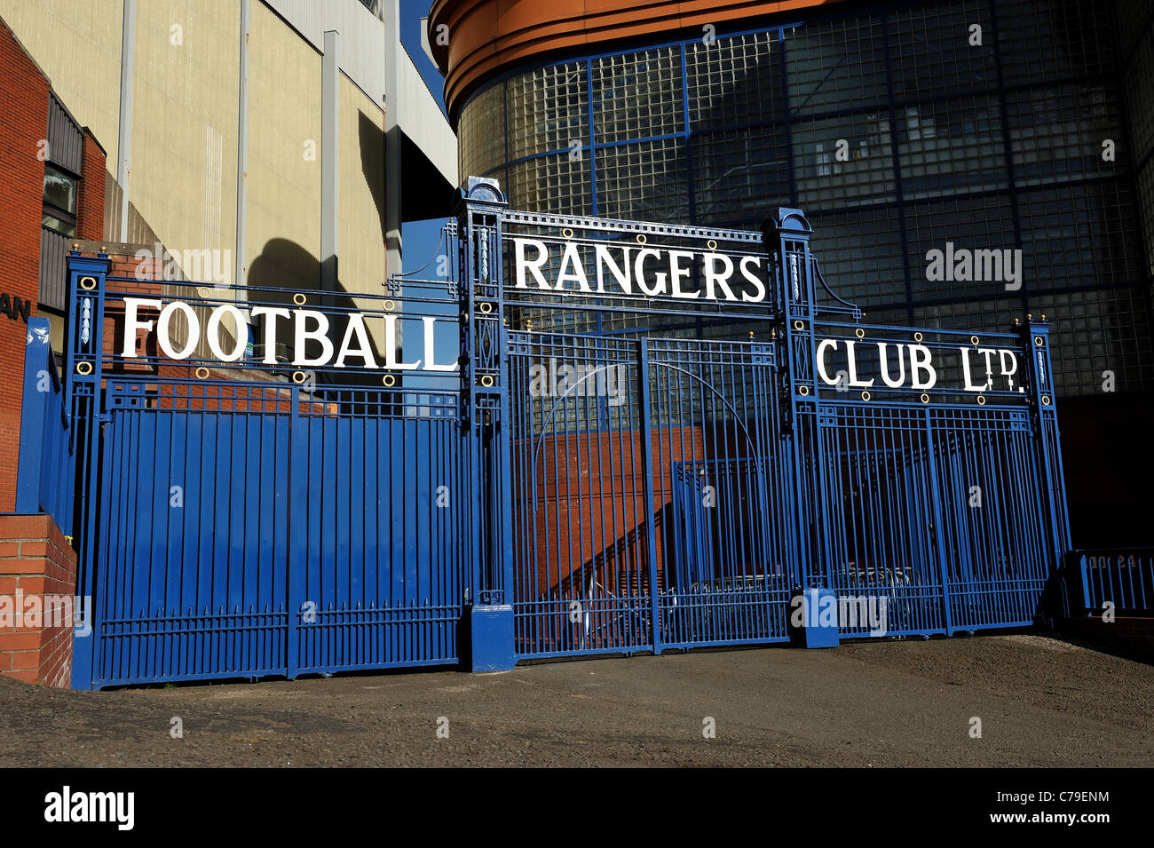 Ibrox Stadium, casa dei Rangers Football Club Foto Stock