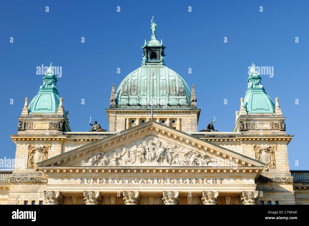 Il Tribunale amministrativo federale di Lipsia, in Sassonia, Germania, Europa Foto Stock