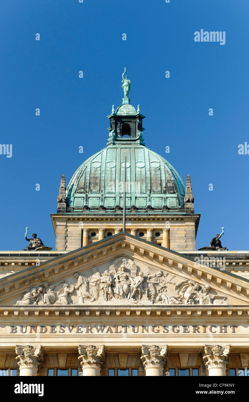 Il Tribunale amministrativo federale di Lipsia, in Sassonia, Germania, Europa Foto Stock