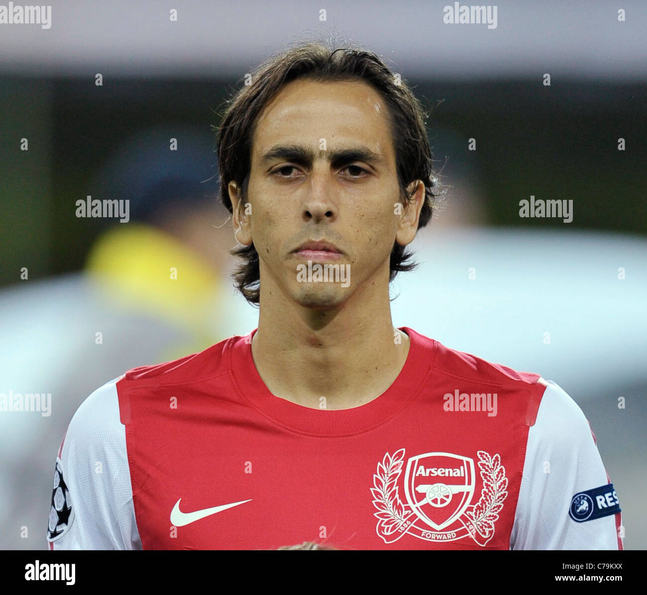 Signal Iduna Park di Dortmund, Germania, 13.09.2011, calcio: stagione UEFA Champions League 2011/12 Giornata 1, Borussia Dortmund (BVB) vs Arsenal FC (ARS) 1:1; Yossi Benayoun , Arsenal FC Foto Stock