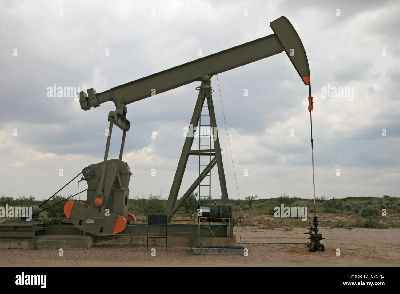 Bacino permiano pumpjack olio nel Nuovo Messico Foto Stock