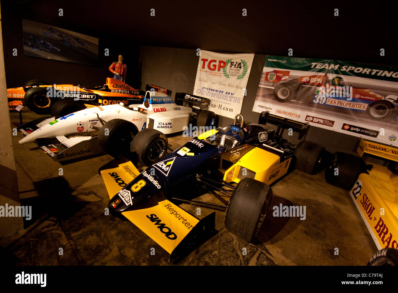 Minardi Formula 1 auto di Rodrigo Gallego nella Spa Francorchamps Museum Foto Stock