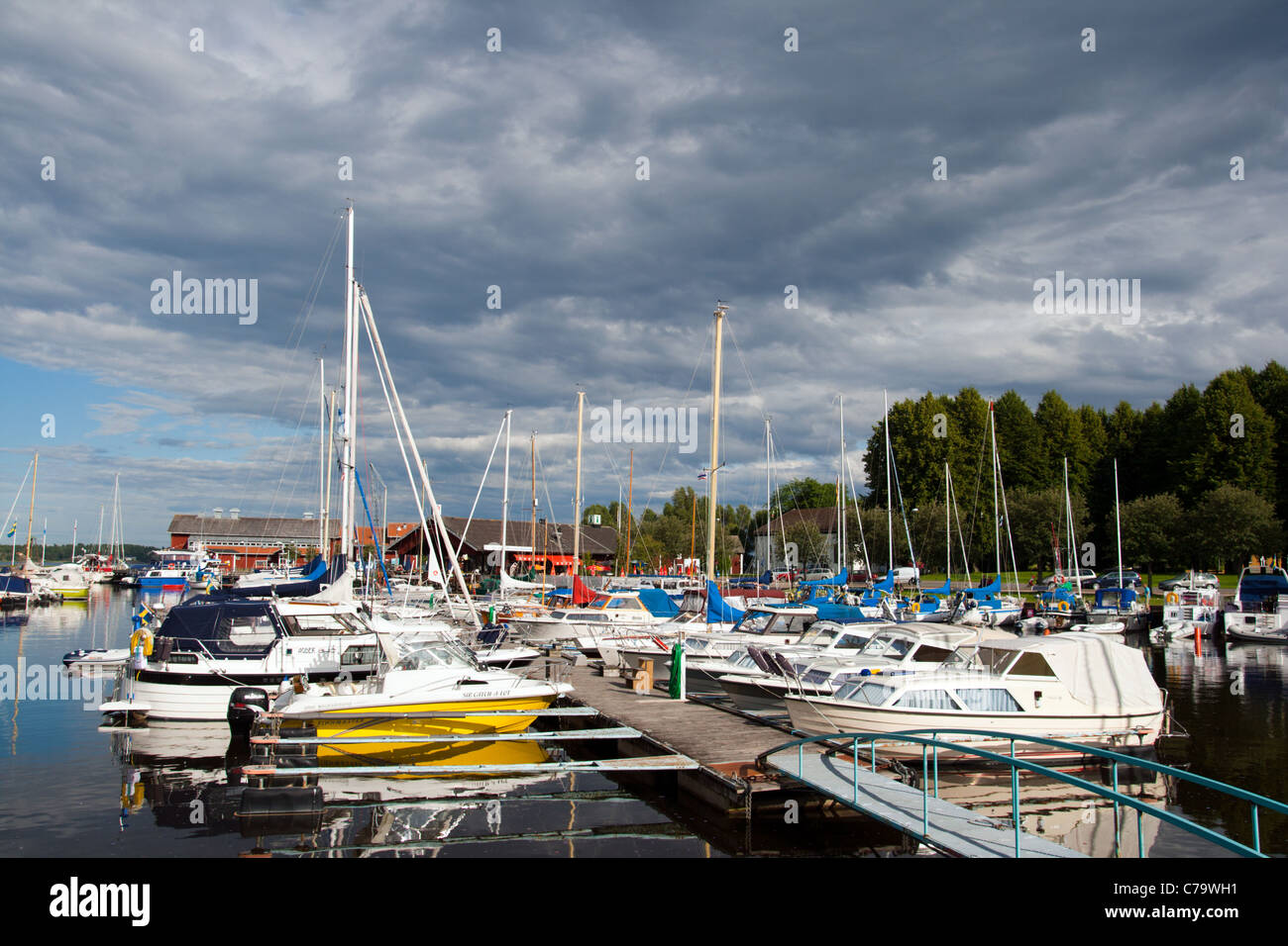 Marina in Svezia Foto Stock