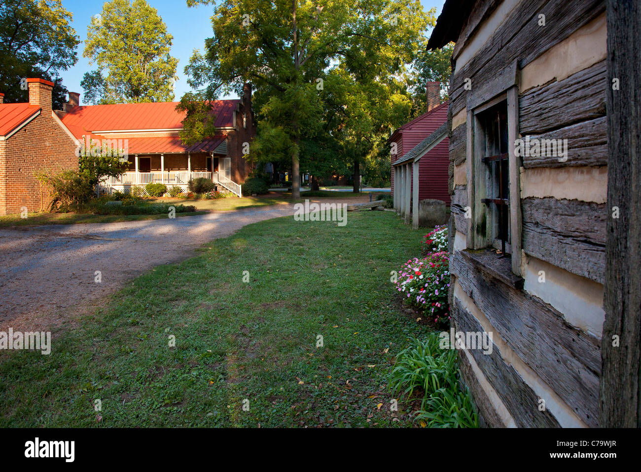 Il Carter House - sito della sanguinosa guerra civile Battaglia di Franklin (30 nov. 1864), Tennessee, Stati Uniti d'America Foto Stock