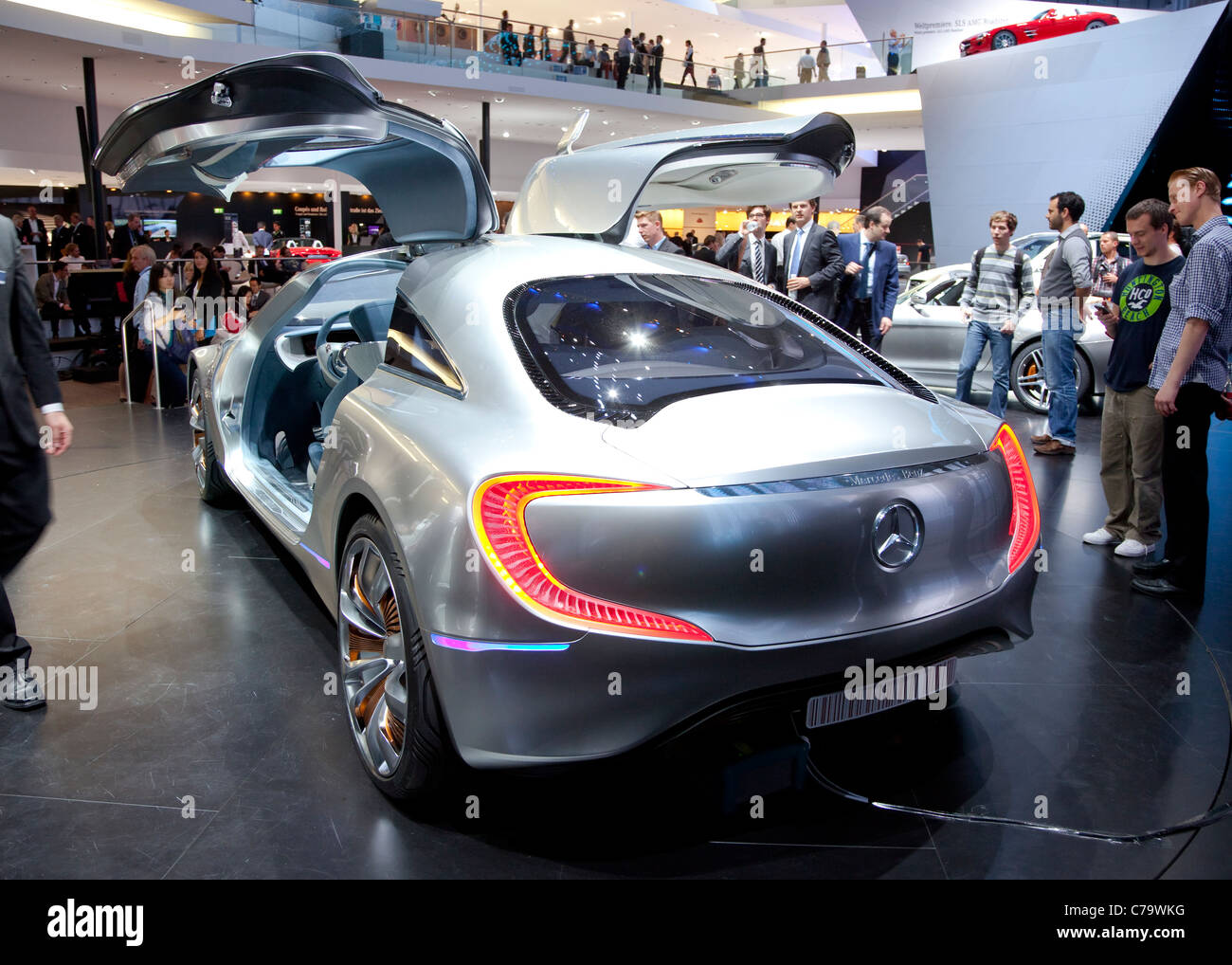 Nuova Mercedes Benz concept car F125 sull'IAA 2011 International Motor Show di Francoforte, Germania Foto Stock