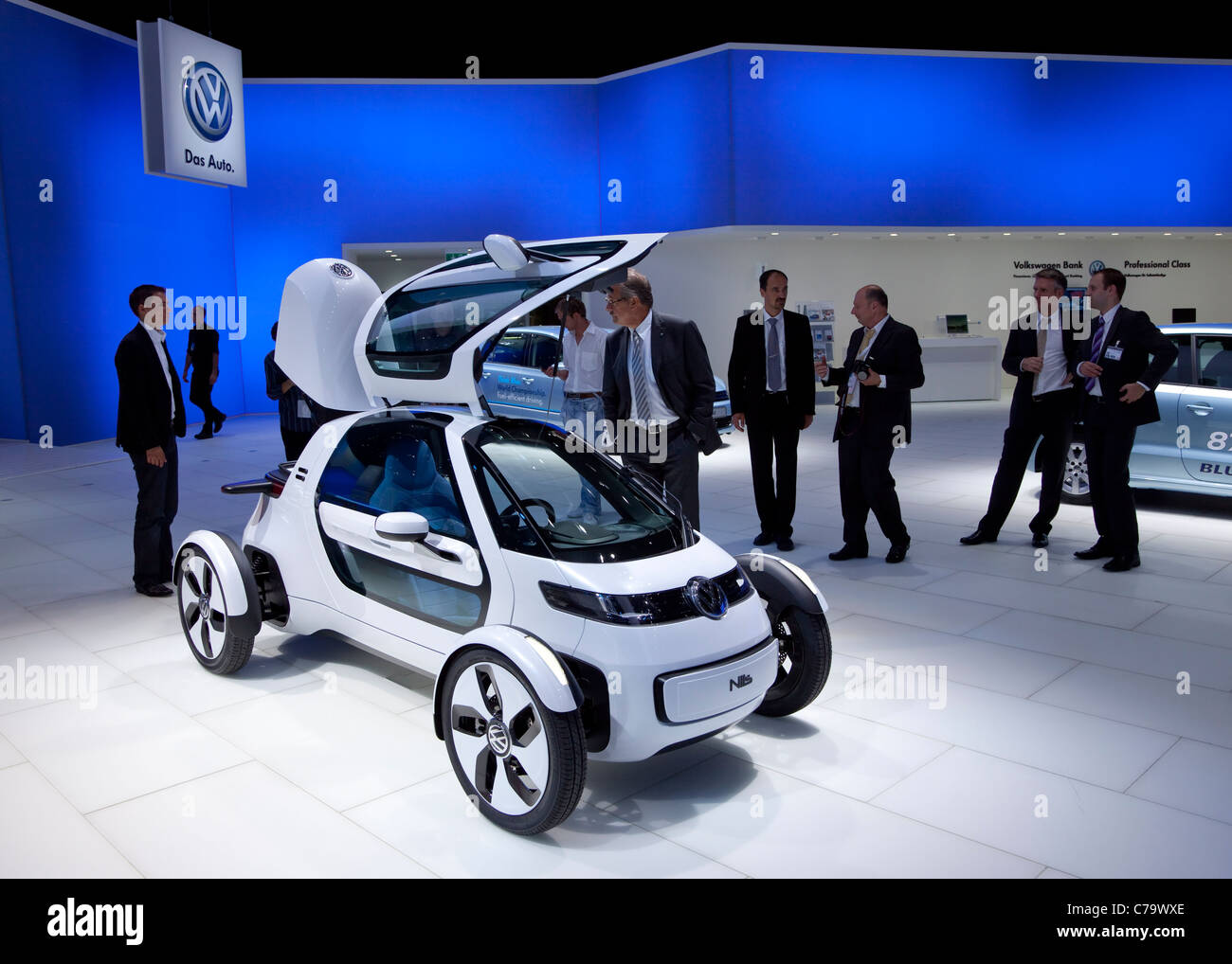 VW Volkswagen e-car Nils sulla IAA 2011 International Motor Show di Francoforte am Main, Germania Foto Stock