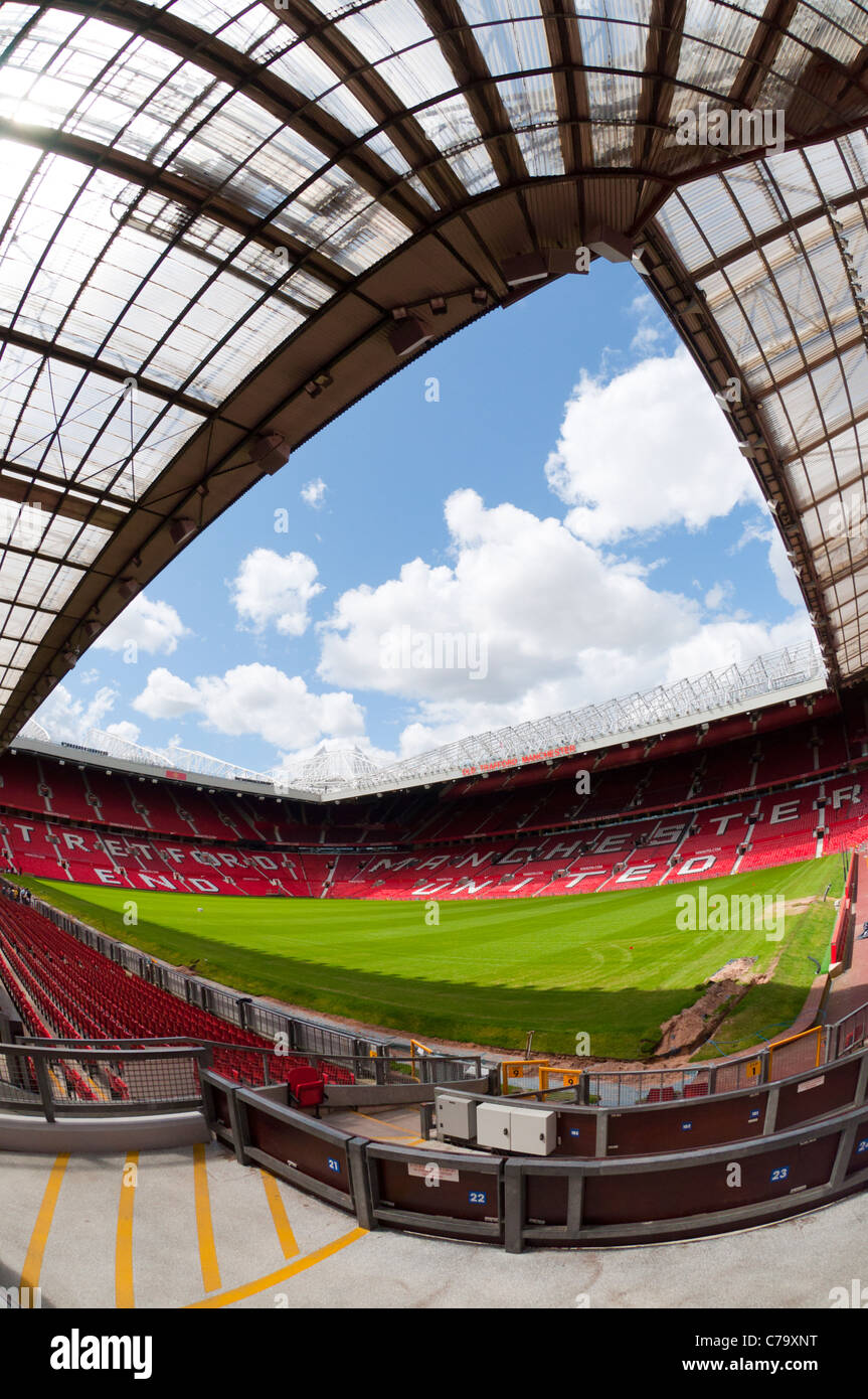 Lo stadio Old Trafford, Manchester Foto Stock